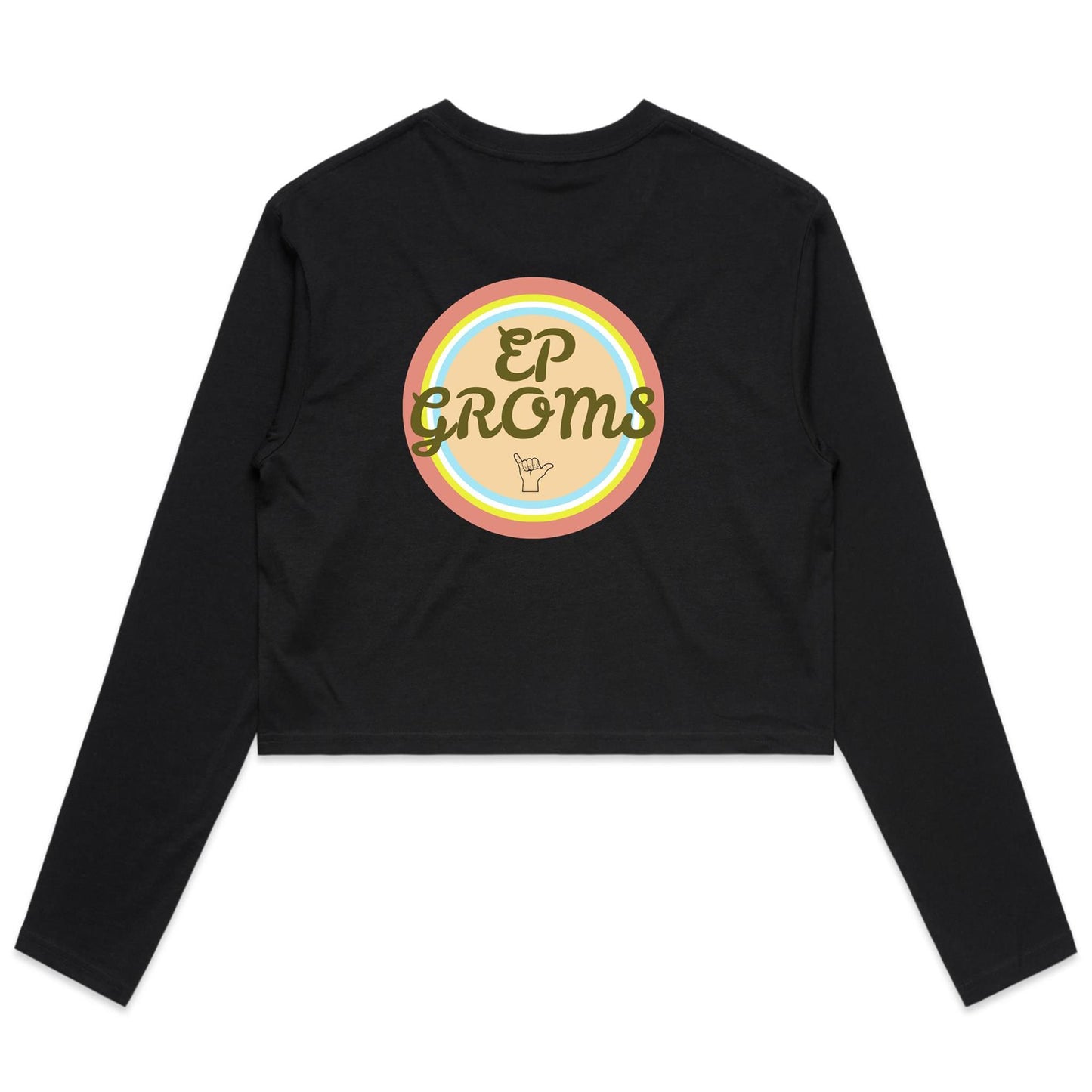 Shaka Women's Long Sleeve Crop Tee