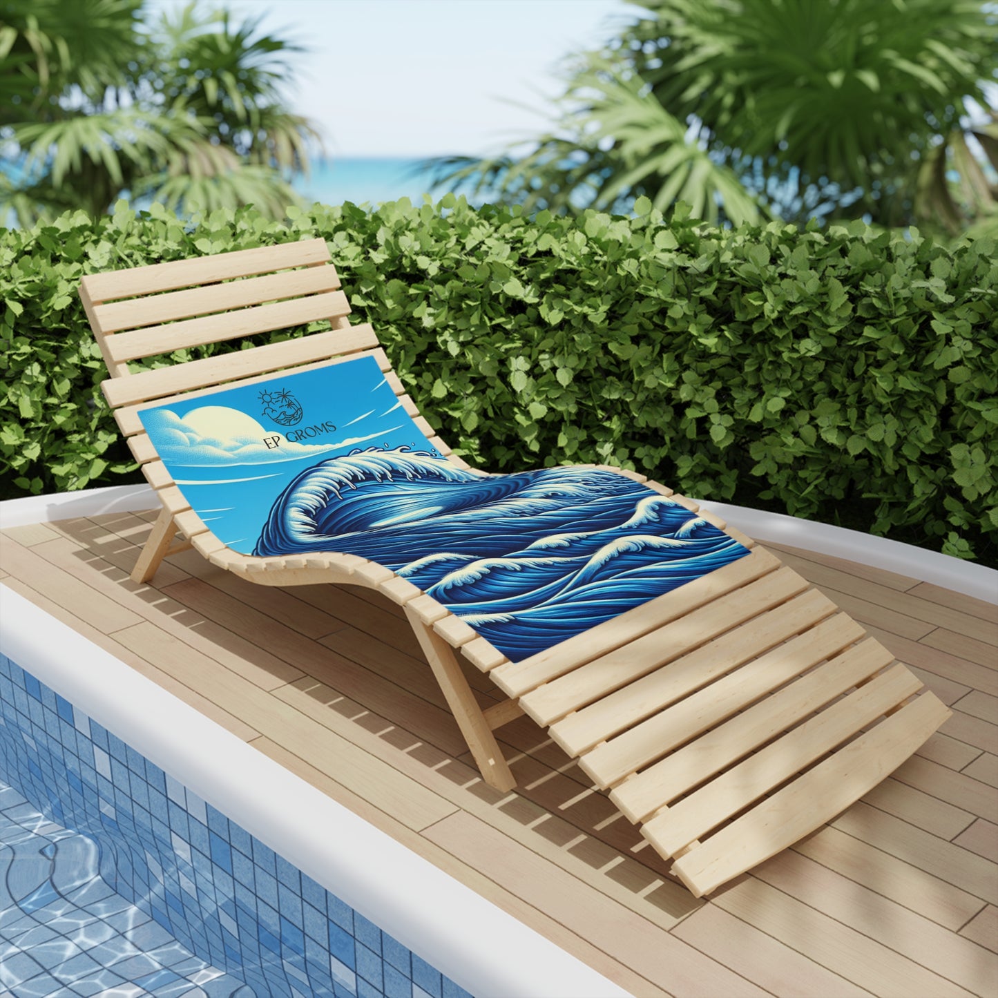 EP Groms Wave Beach Towel