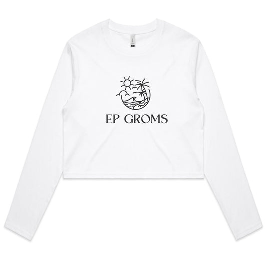 EP Groms - Women's Long Sleeve Crop Tee